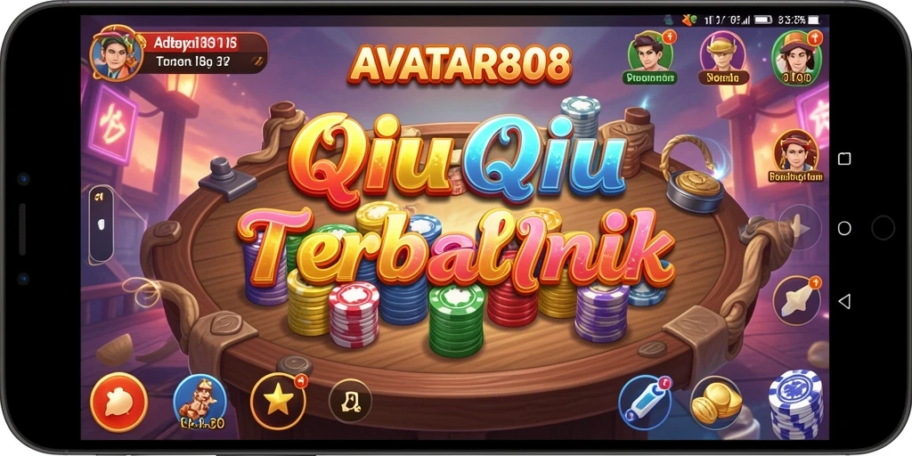Tampilan gameplay QiuQiu yang menegangkan dan seru di AVATAR808.