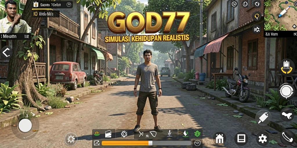 Gameplay GOD77 yang menghadirkan pengalaman simulasi kehidupan nyata.