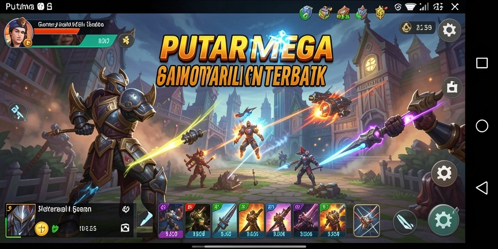 Tampilan menarik dari gameplay PUTARMEGA yang menegangkan.