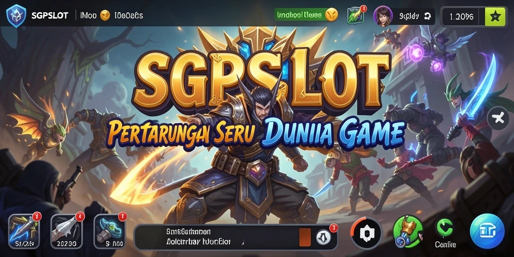Gameplay menegangkan di arena pertarungan SGPSLOT dengan karakter beragam.