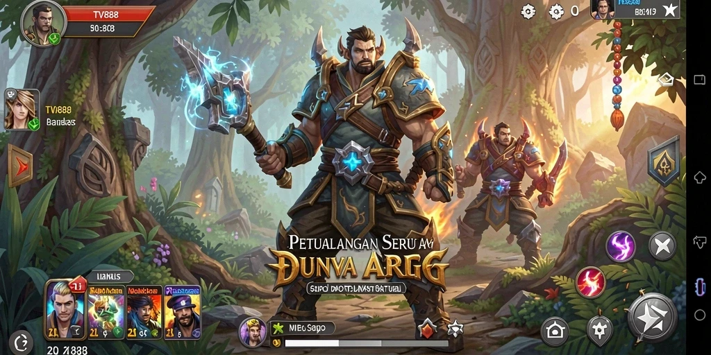 Tampilan gameplay seru dalam dunia ARPG yang penuh petualangan.
