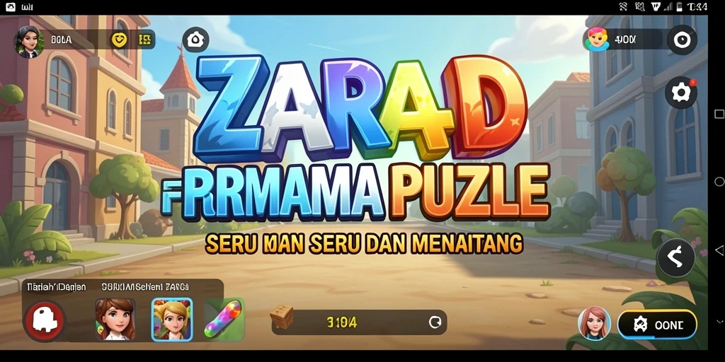 Screenshot ZARA4D menampilkan gameplay seru teka-teki yang menantang.